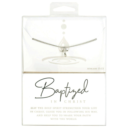 Necklace Baptized Cross 18in Chain