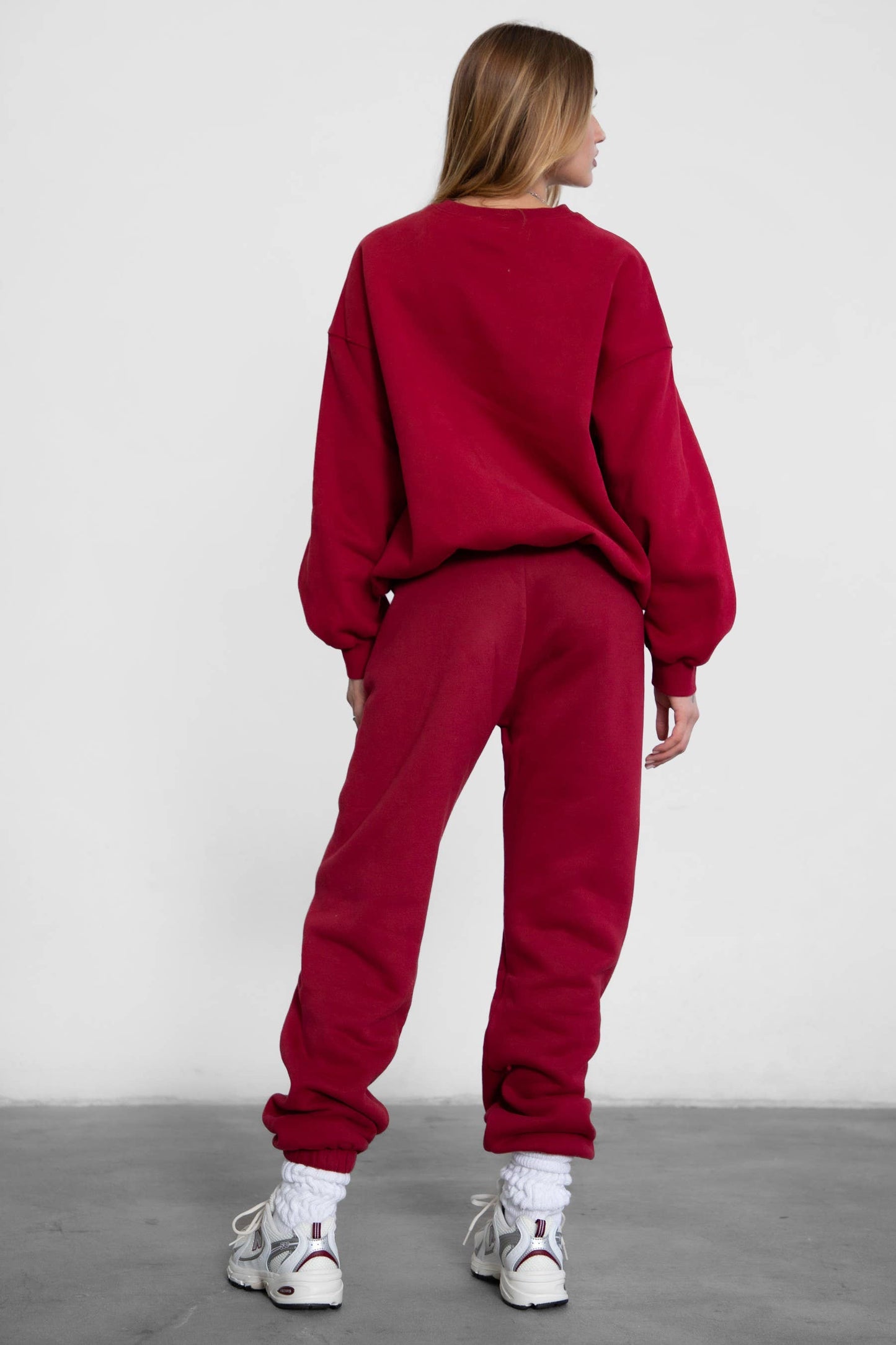 DOVE  Plush Fleece Lounge High Waist Sweatpants With Pockets