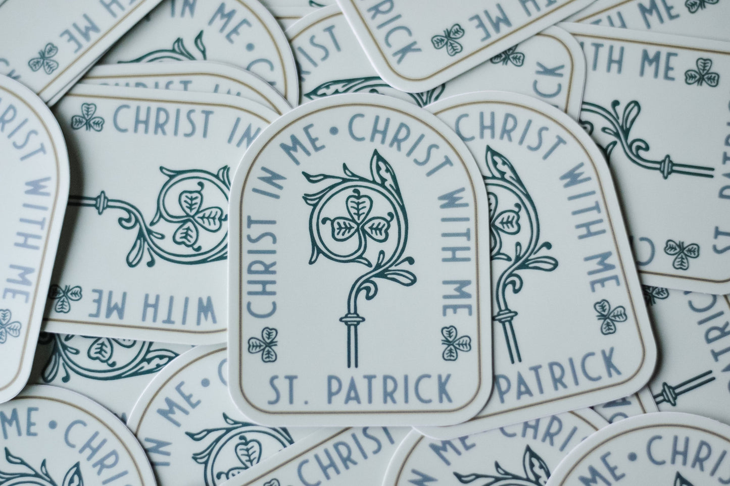 St. Patrick Staff Sticker