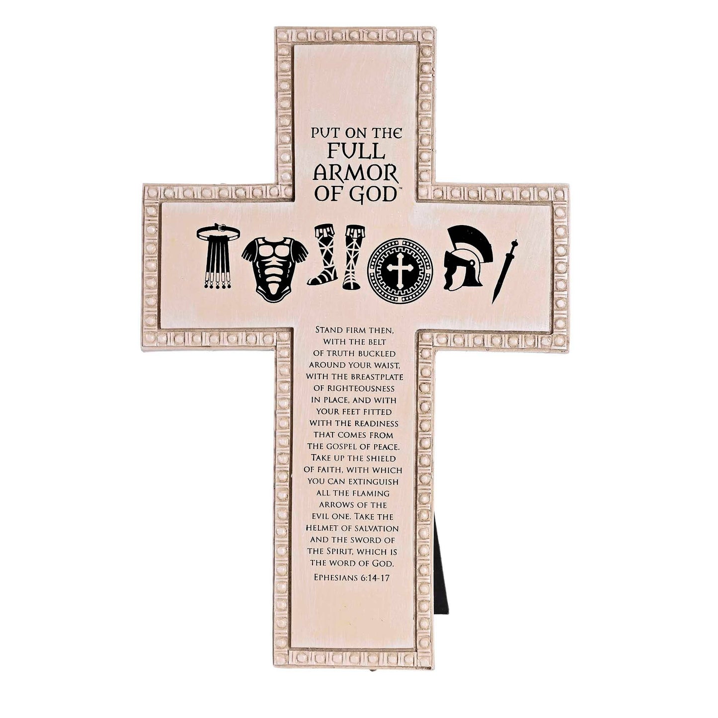 Tabletop Cross Full Armor Of God 10H