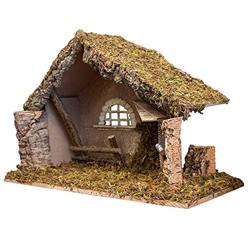 Nativity Creche Stable | 12" Tall and 19" Wide