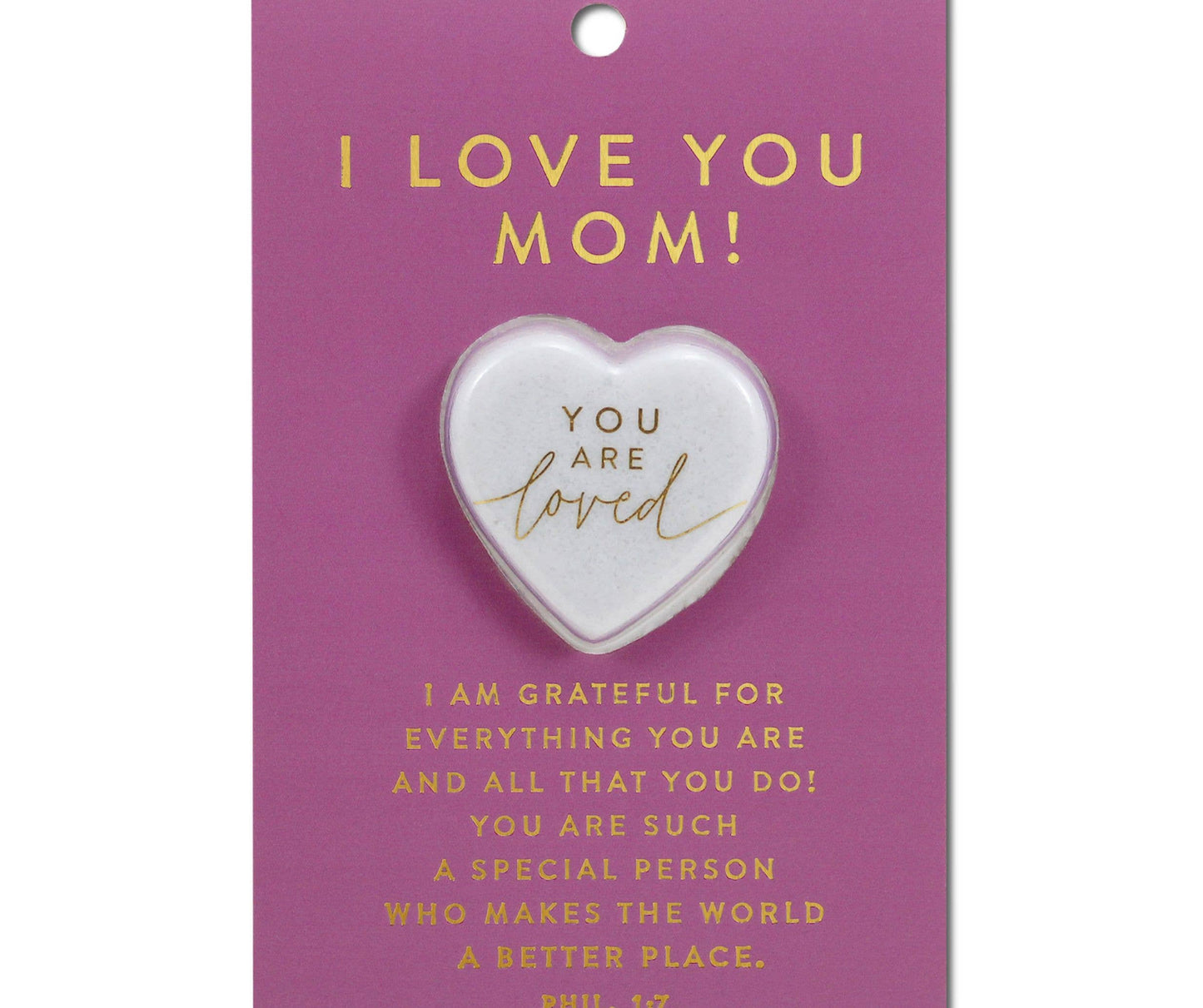 LCP Heart Stone Card I Love You Mom