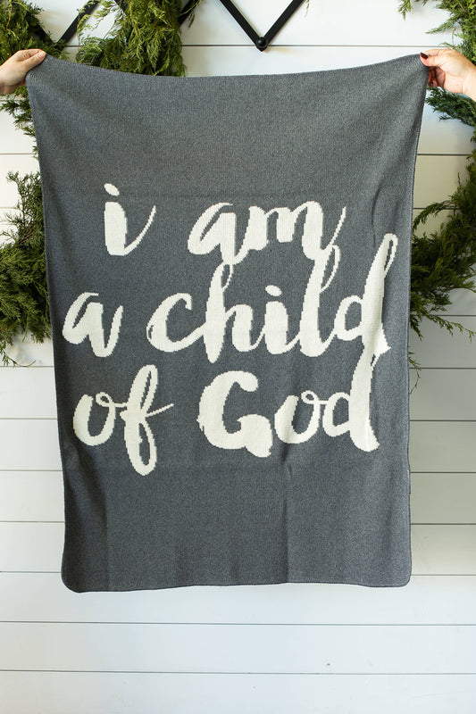 Child of God Knit Blanket (MADE IN THE USA)