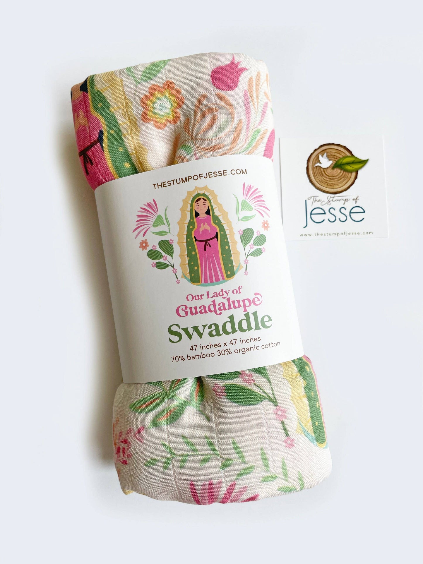 Our Lady of Guadalupe Muslin Deluxe Swaddle