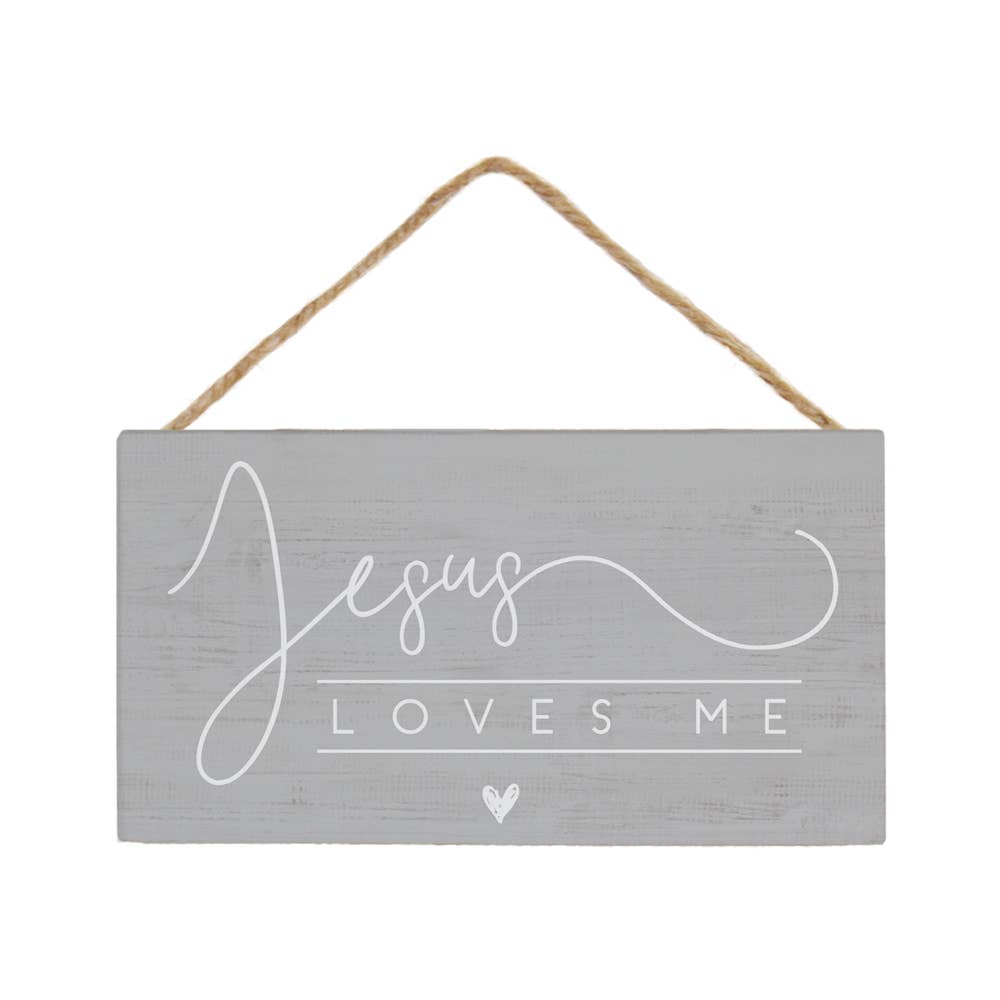 Jesus Loves Me Petite Wall Hanging