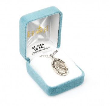 St. Joan of Arc Oval Sterling Silver Medal
