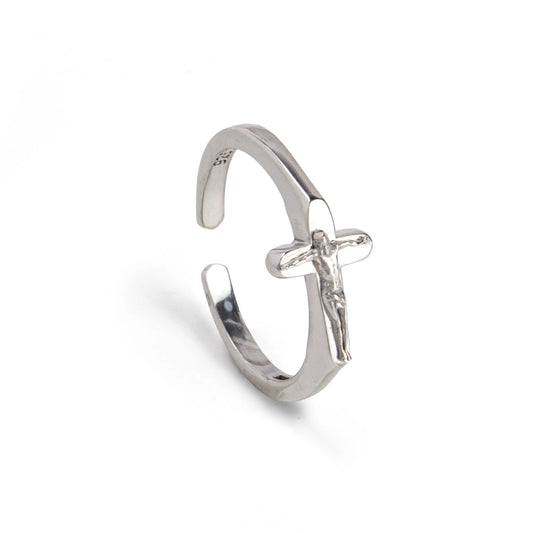 Crucifix Ring - size 6, adjustable