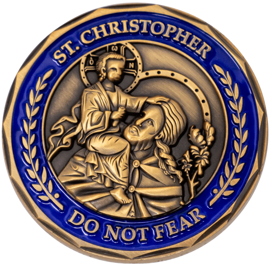 St Christopher Do Not Fear Coin