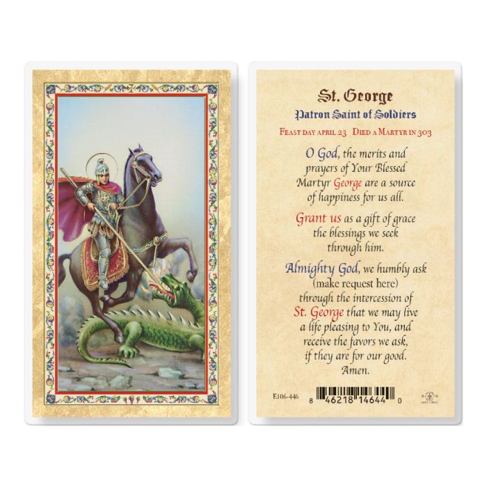 St George Holy Card