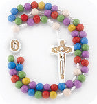 Multicolor Bead Cord Rosary