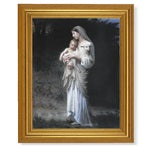 GOLD LEAF FINISH BEVELED FRAME WITH DIVINE INNOCENCE