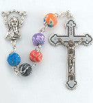 Multicolor Floral Rosary - 8MM