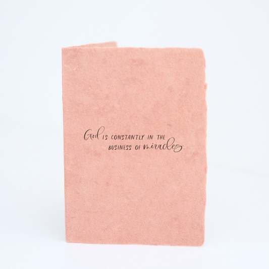 "God Miracles" Religious Eco-Friendly Greeting Card