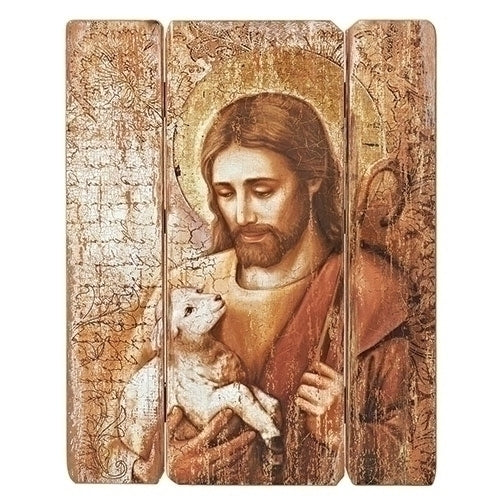 Jesus with Lamb Panel 26"