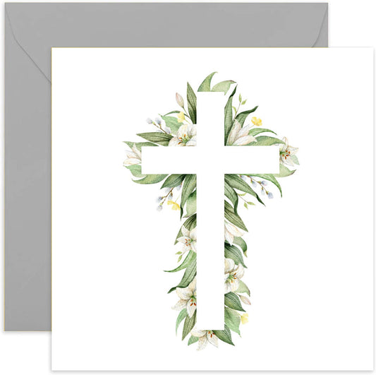 Floral Cross Card