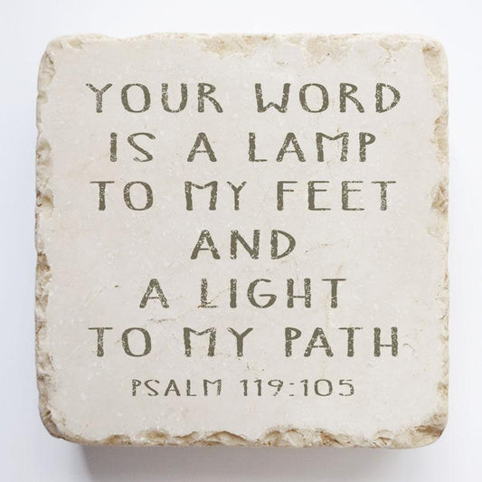 Stone Art Psalm 119:105