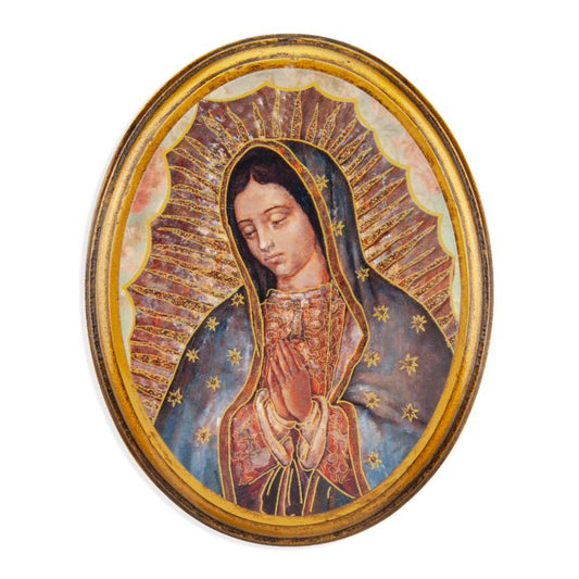 Oval Guadalupe Bust Plaque