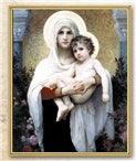 BOUGUEREAU: MADONNA OF THE ROSES PLAQUE