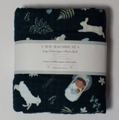 Magnificat Large Organic Baby Quilt