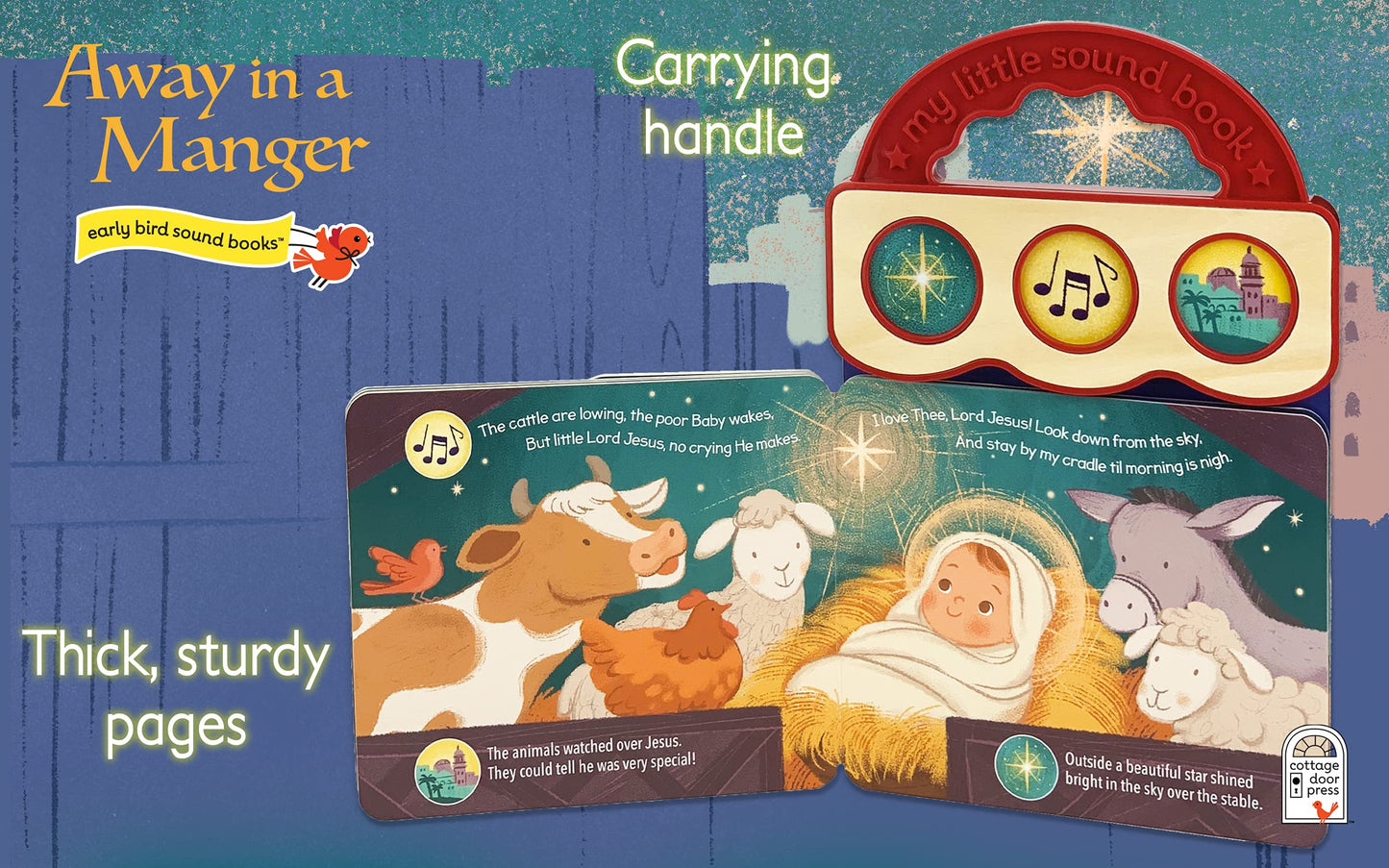 Away In A Manger Christmas Sound Board Book