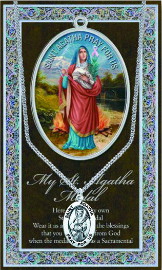 St. Agatha Pewter Medal