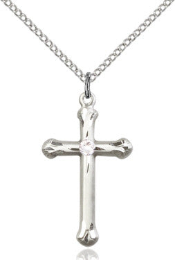 Birthstone Cross Necklace - Multiple Options