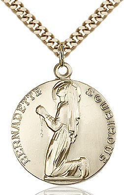 St. Bernadette Round Medal