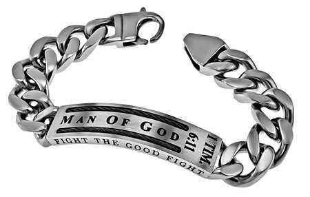 Cable Bracelet "Man Of God"