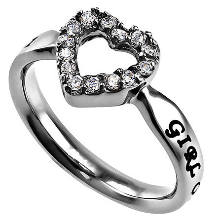 Open Heart Ring "Girl Of God"