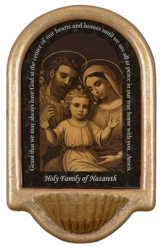 Holy Family of Nazareth Holy Water Font