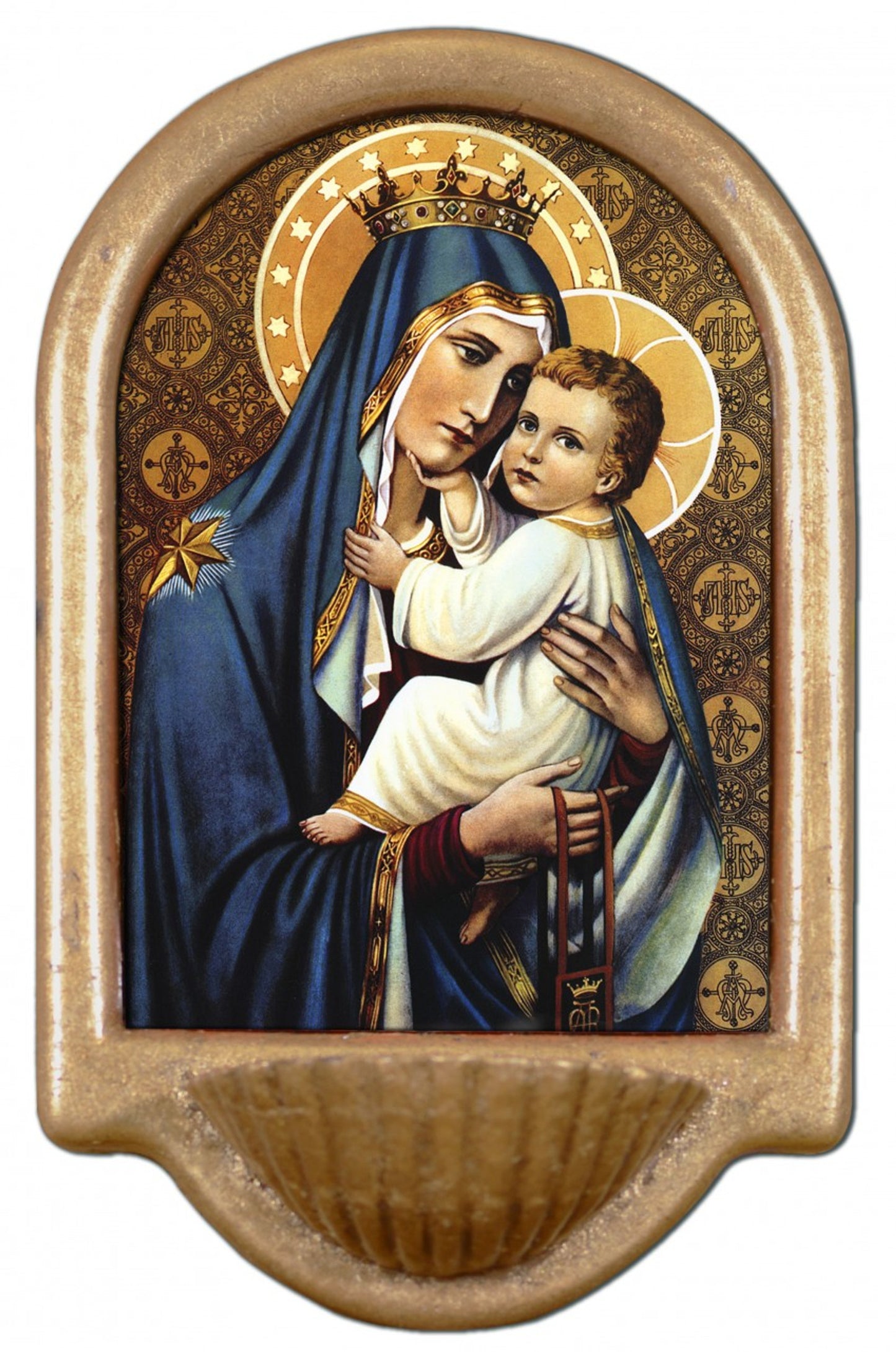 Our Lady of Mount Carmel Holy Water Font