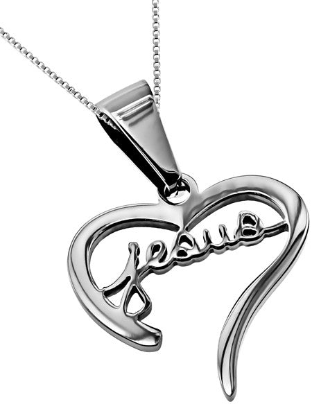 "Jesus" Heart Necklace