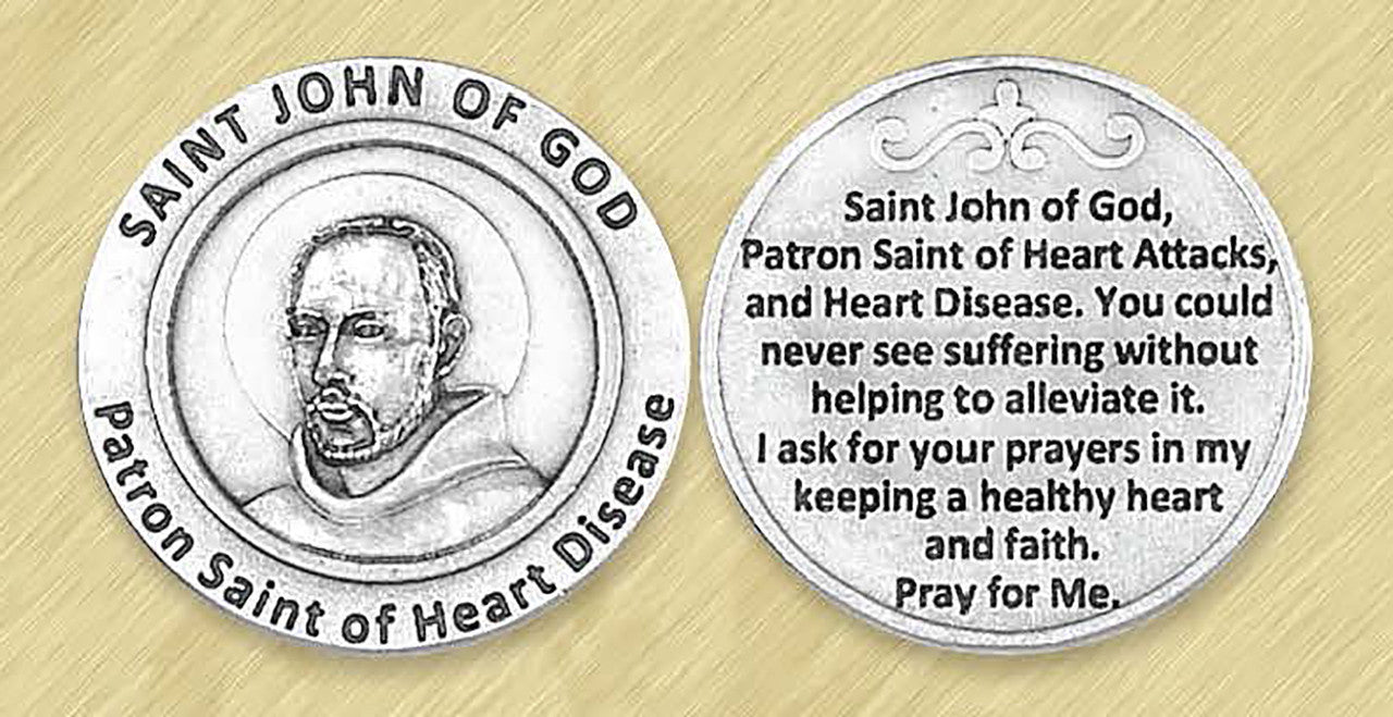 St. John of God / Heart Disease Pocket Token