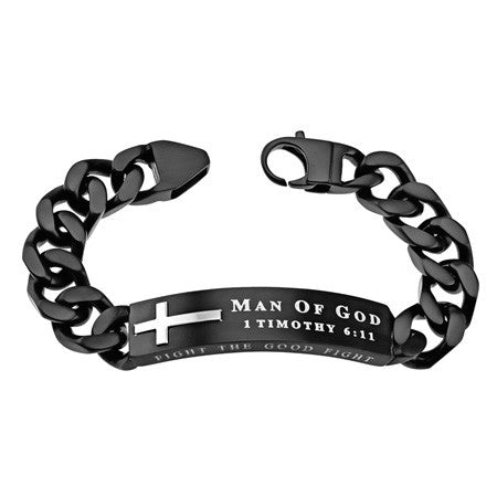 Black Neo Bracelet "Man of God"