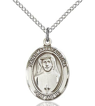 St. Maria Faustina Oval Medal