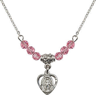 Miraculous Rose Bead Necklace