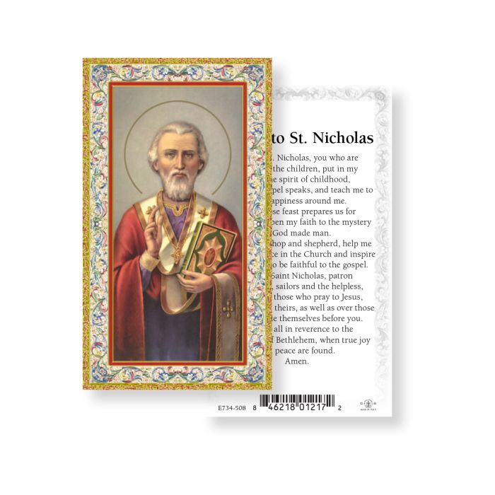 St. Nicholas Prayer Card 100 Pack