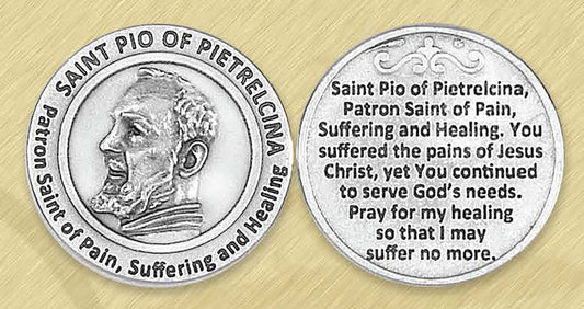 St. Pio / Suffering and Healing Pocket Token