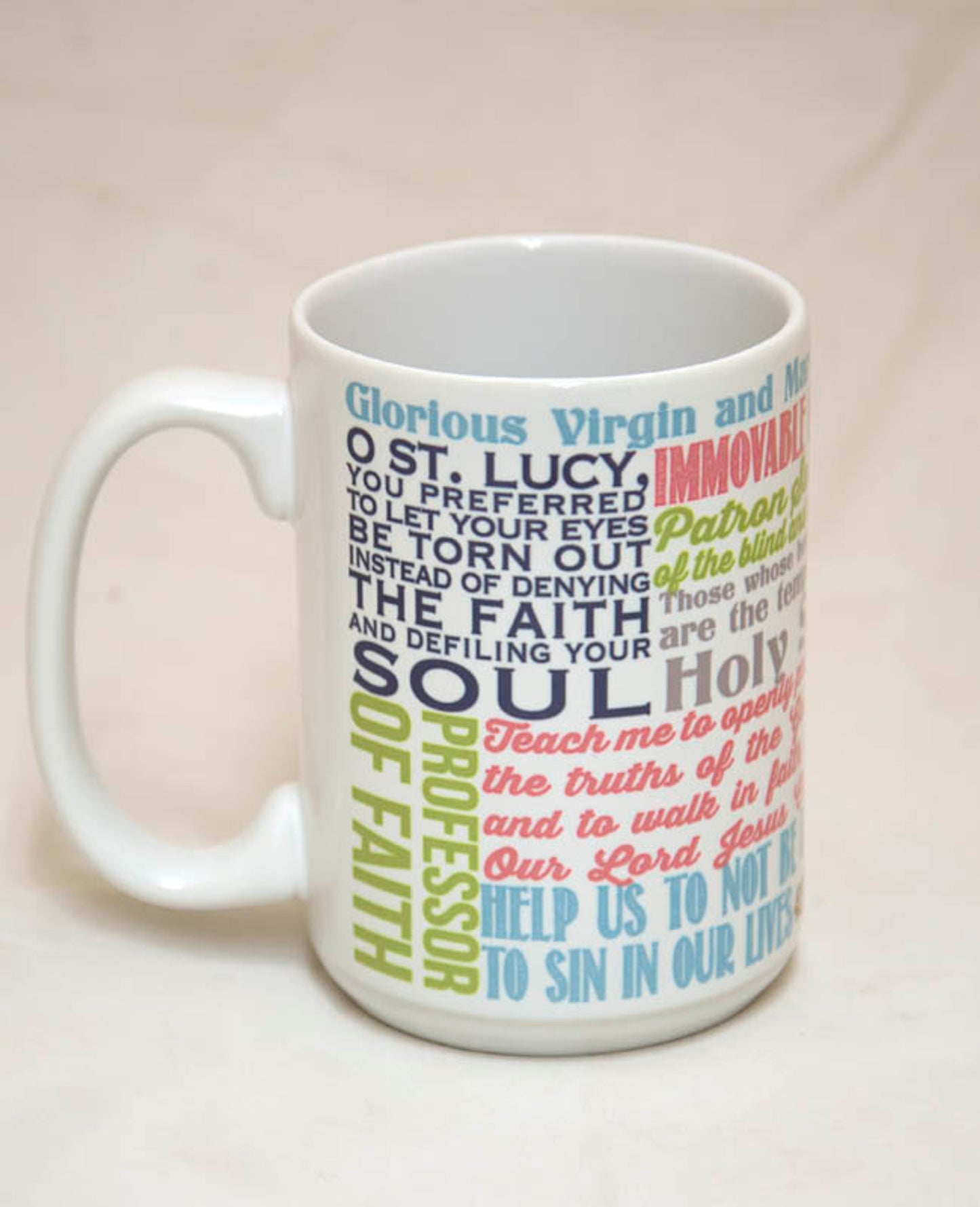 Saint Lucy Quote Mug