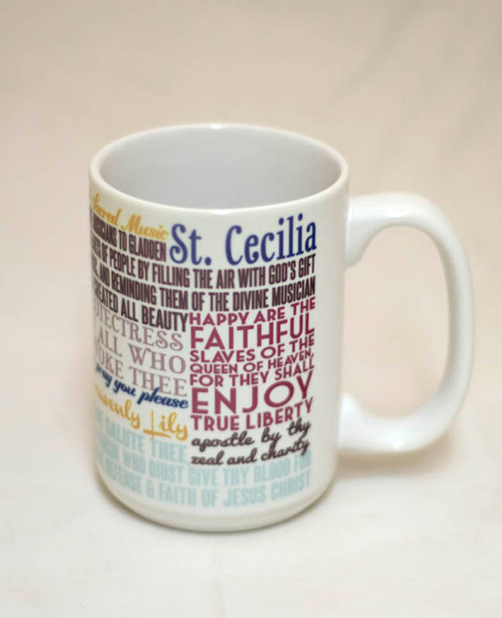 Saint Cecilia Quote Mug