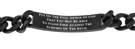 Black Sport Bracelet "Armor of God"