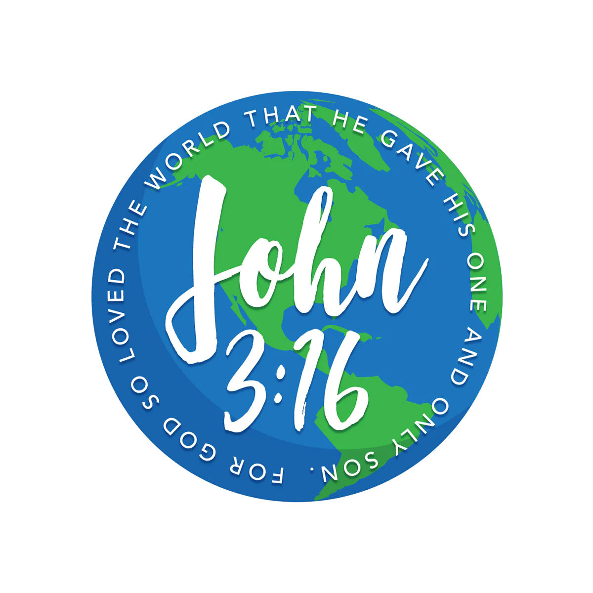 John 3:16 Vinyl Sticker