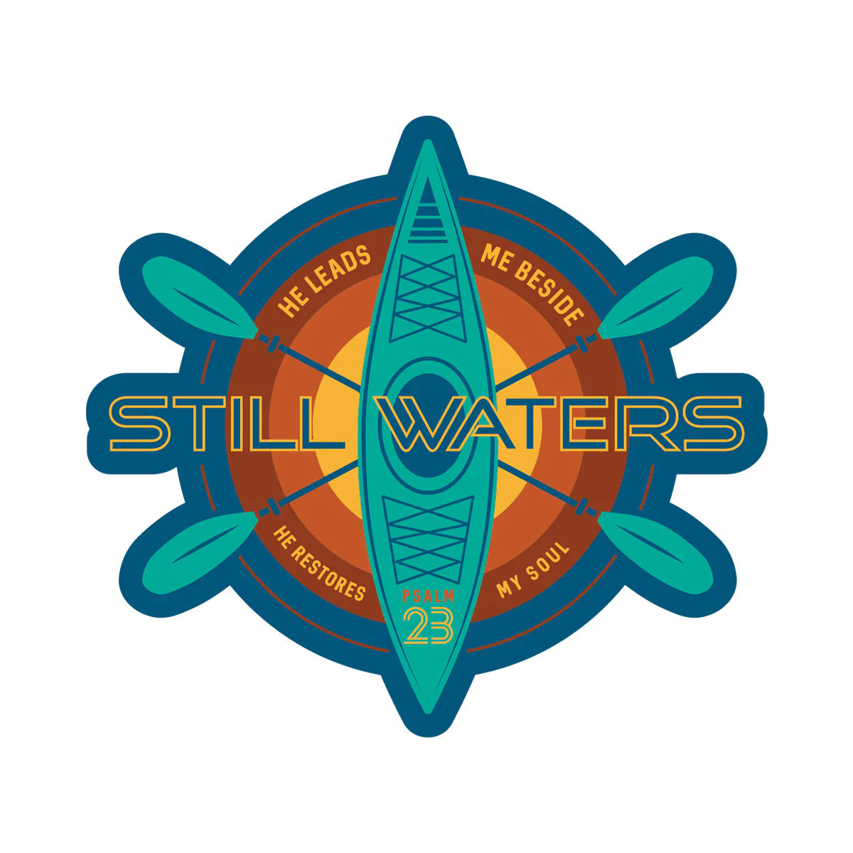 Still Waters Vinyl Sticker