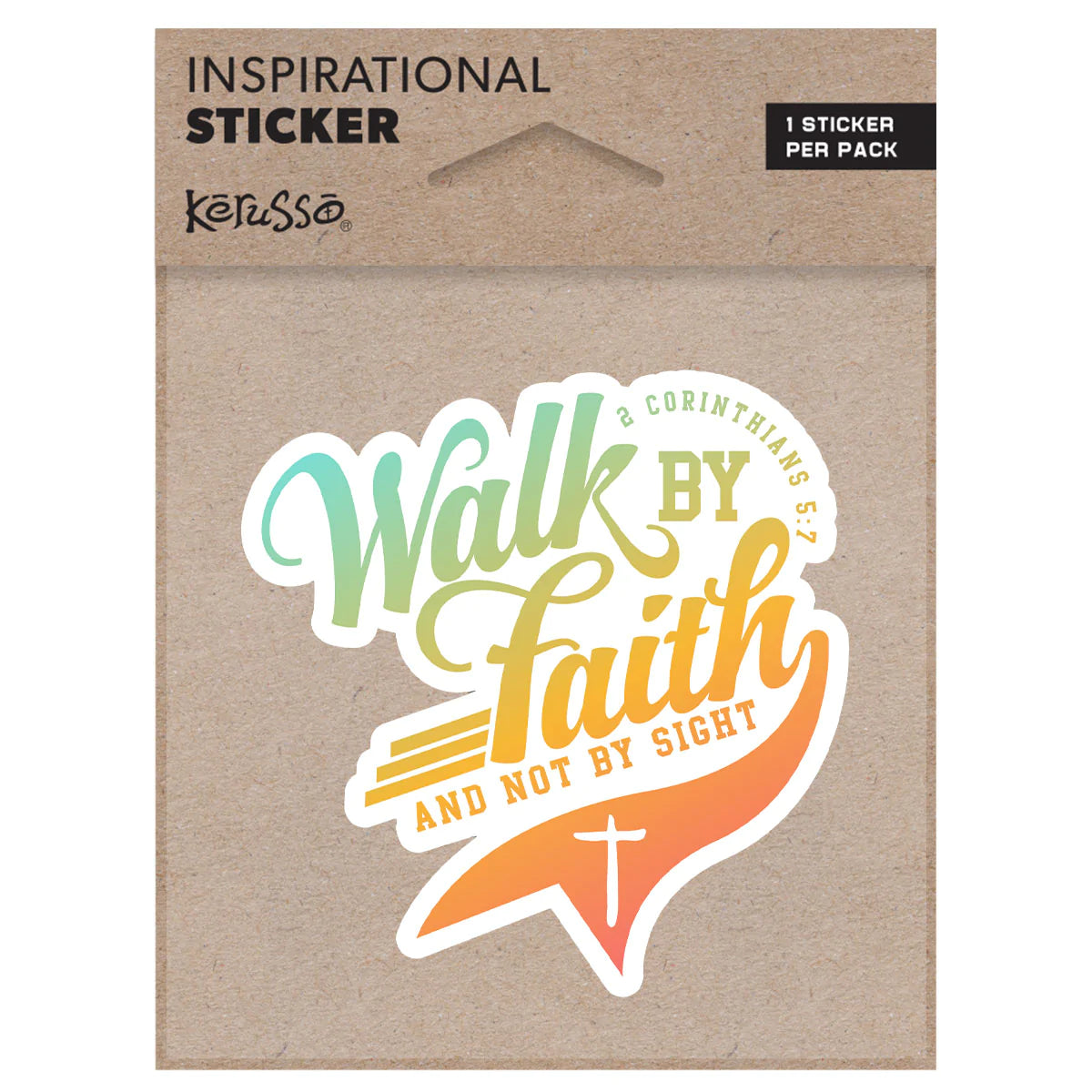 Walk by Faith Vinyl Sticker