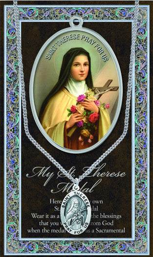 St. Therese Pewter Medal