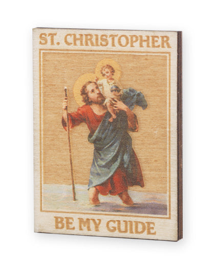 St. Christopher Wood Visor Clip