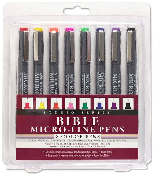 Bible Micro-Line Color Pens (8-piece Set)