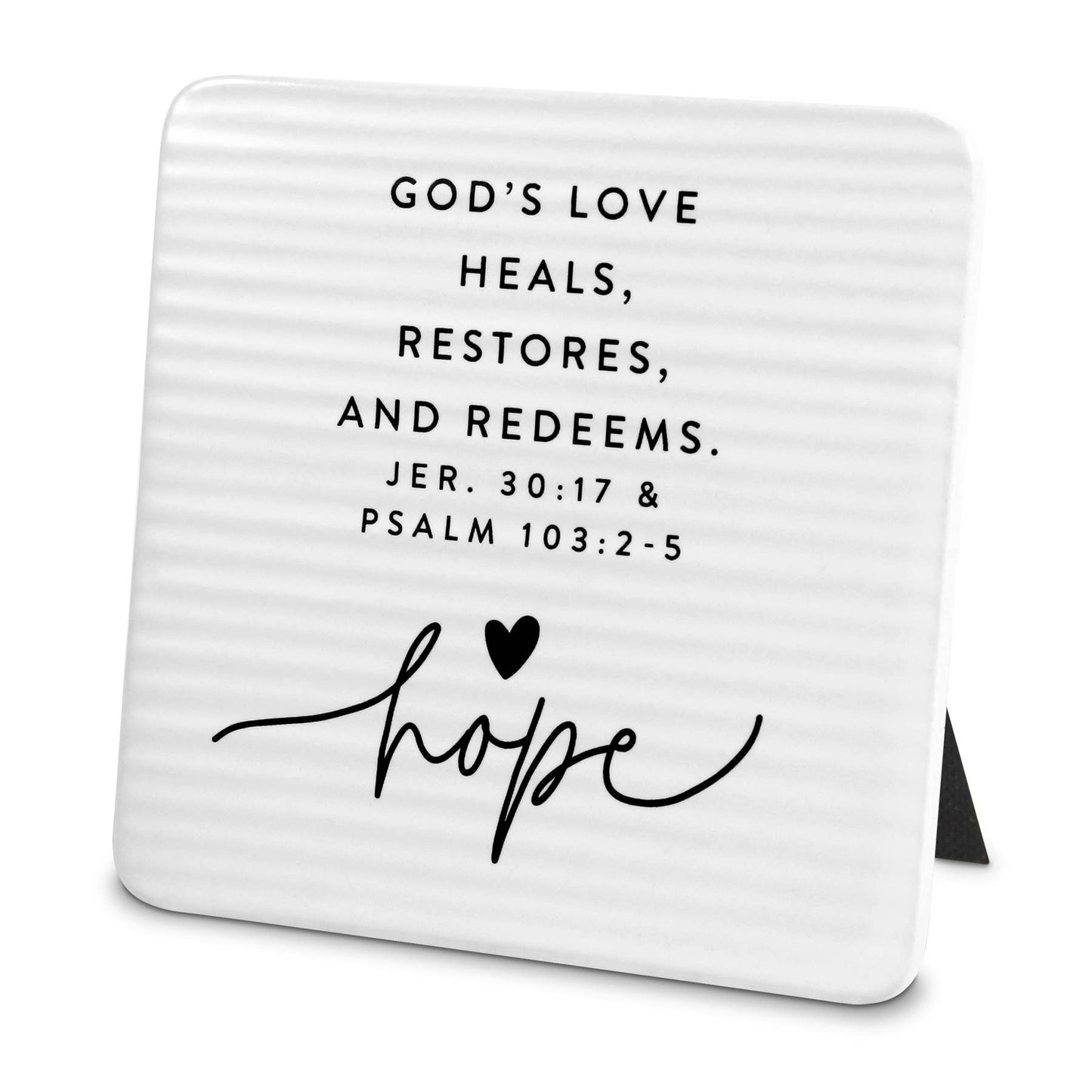 Plaque Hold Onto Hope Textured Hope Wht
