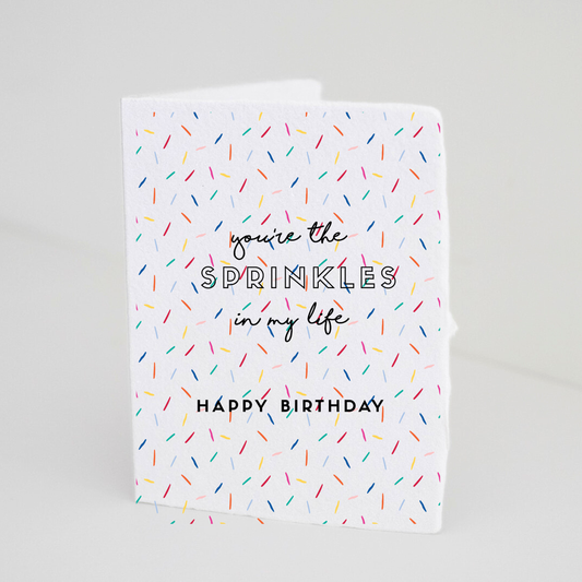"You're the Sprinkles" Birthday Friend Greeting Card