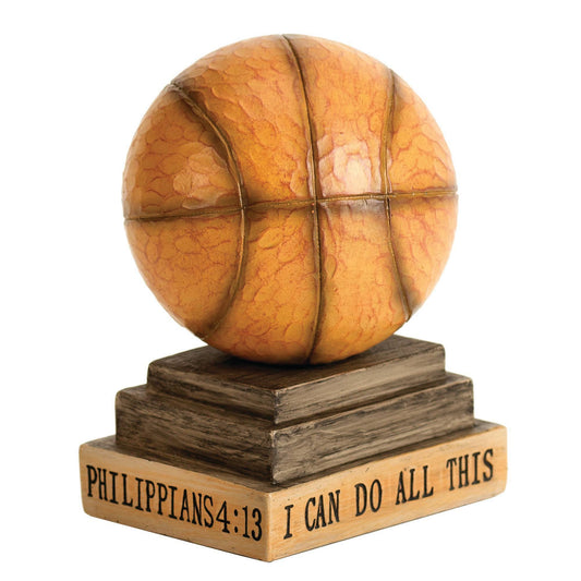 Basketball Ph.4:13 Wood Carved